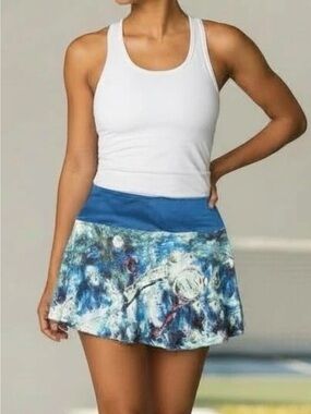 Lacoa Sports Fitness Tennis / Pick-ball Print Skort Small